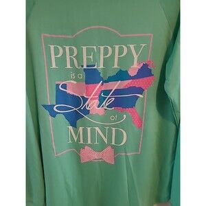Women's Red Camel Teal Raglan Long Sleeve Tee Size S Southern-Prep Super Soft